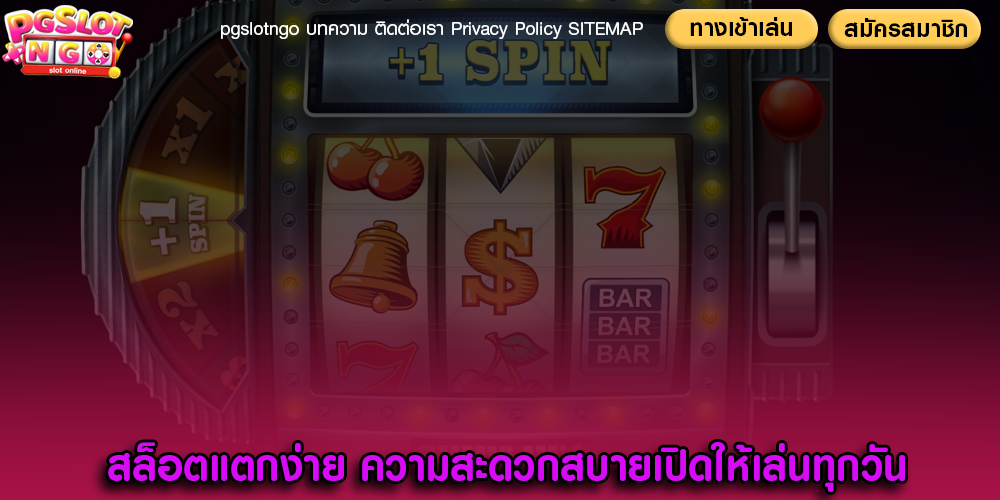 สล็อตแตกง่าย ความสะดวกสบายเปิดให้เล่นทุกวัน